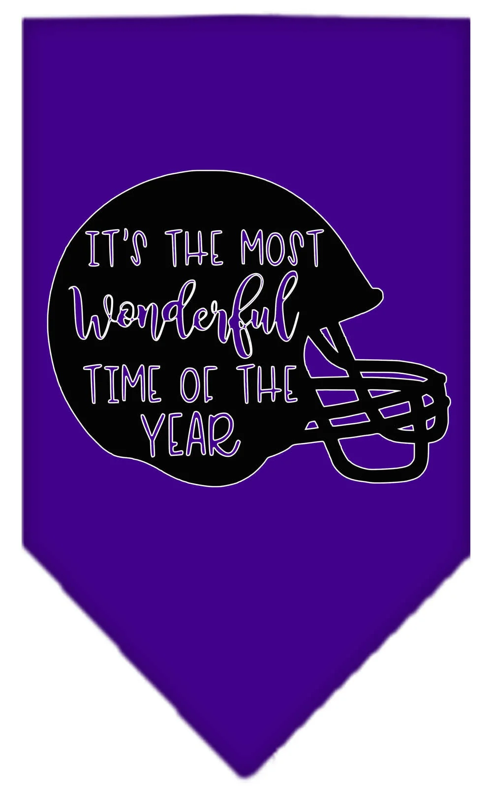 Pet and Dog Bandana Screen Printed, "It's The Most Wonderful Time Of The Year (Football)" - Image 10