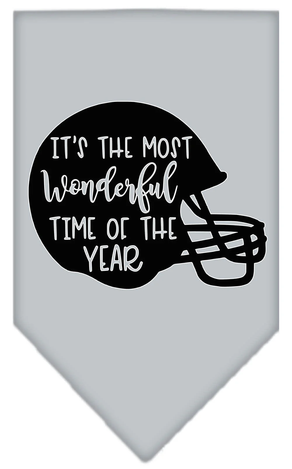 Pet and Dog Bandana Screen Printed, "It's The Most Wonderful Time Of The Year (Football)" - Image 4