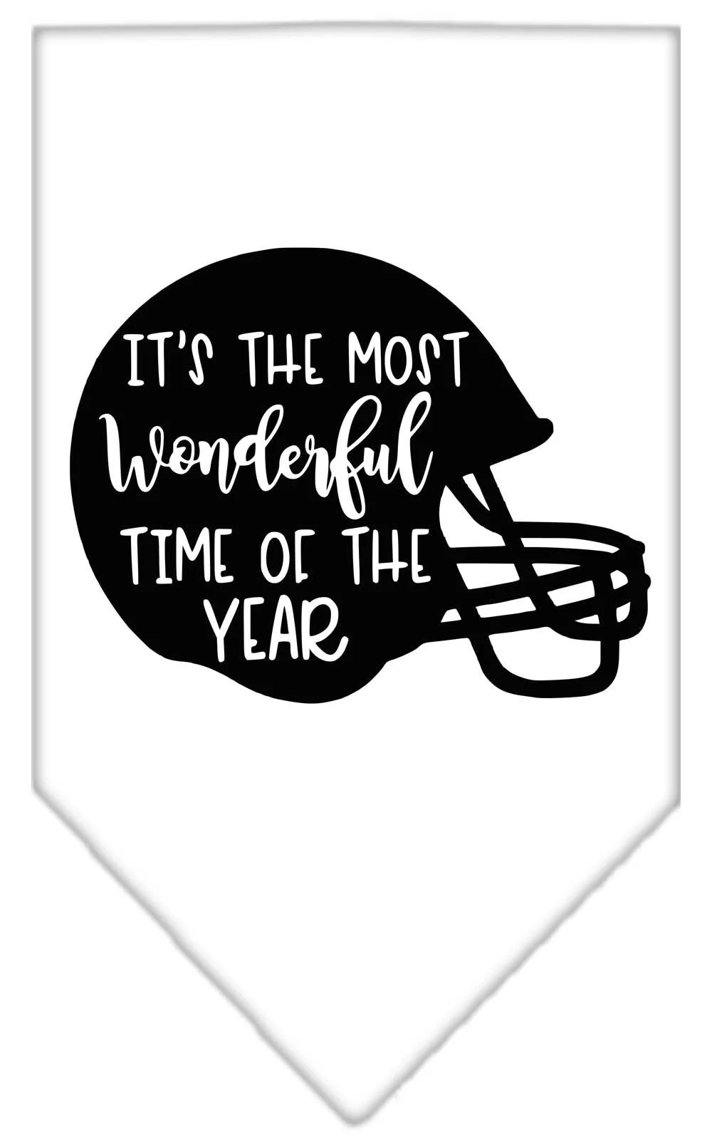 Pet and Dog Bandana Screen Printed, "It's The Most Wonderful Time Of The Year (Football)" - Image 6