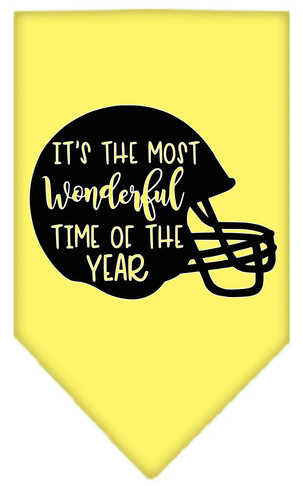 Pet and Dog Bandana Screen Printed, "It's The Most Wonderful Time Of The Year (Football)" - Image 7