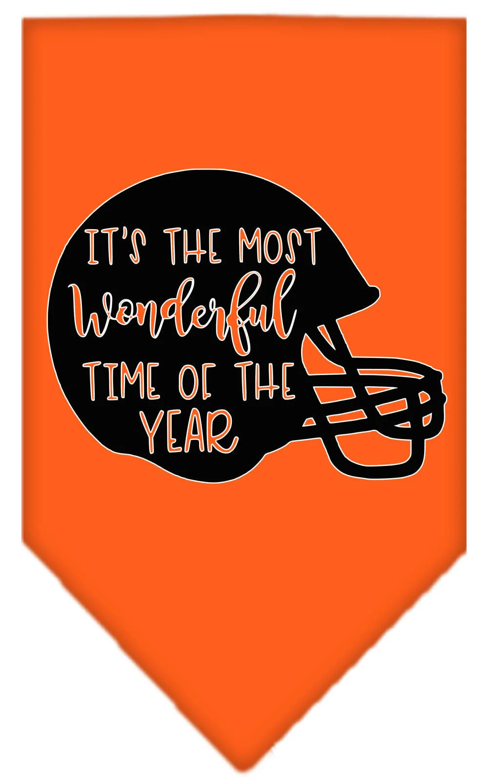 Pet and Dog Bandana Screen Printed, "It's The Most Wonderful Time Of The Year (Football)" - Image 9