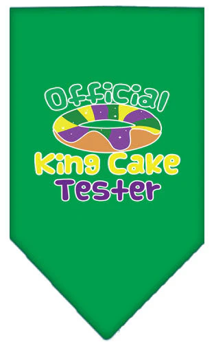 Pet and Dog Bandana Screen Printed, "King Cake Tester" - Image 12