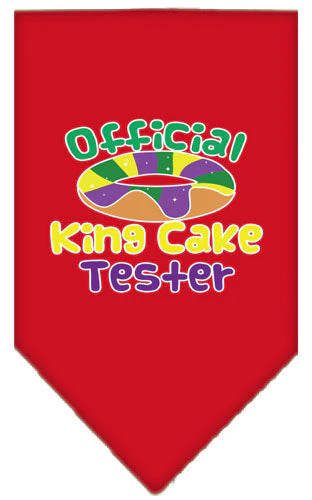 Pet and Dog Bandana Screen Printed, "King Cake Tester" - Image 14