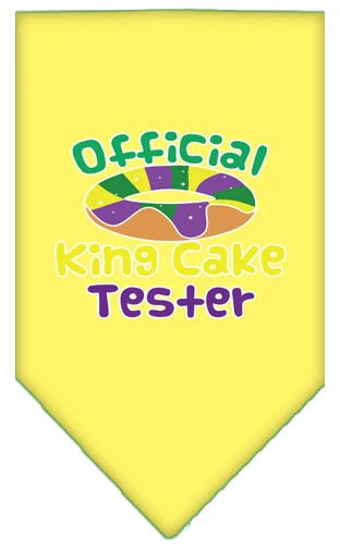 Pet and Dog Bandana Screen Printed, "King Cake Tester" - Image 6