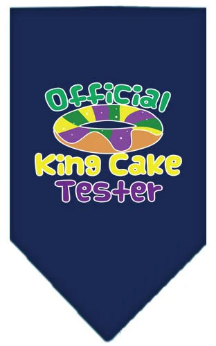 Pet and Dog Bandana Screen Printed, "King Cake Tester" - Image 7