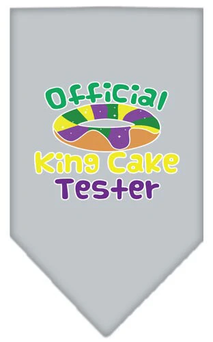 Pet and Dog Bandana Screen Printed, "King Cake Tester" - Image 8