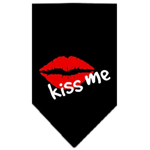Pet and Dog Bandana Screen Printed, "Kiss Me" - Image 2