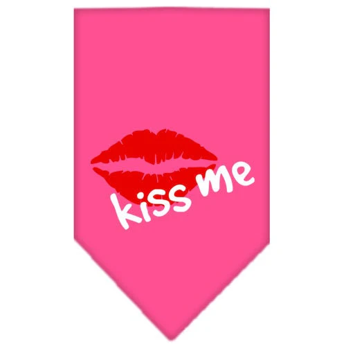 Pet and Dog Bandana Screen Printed, "Kiss Me" - Image 3