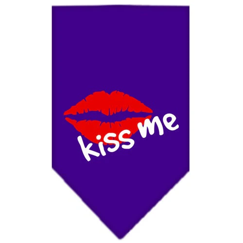 Pet and Dog Bandana Screen Printed, "Kiss Me" - Image 4