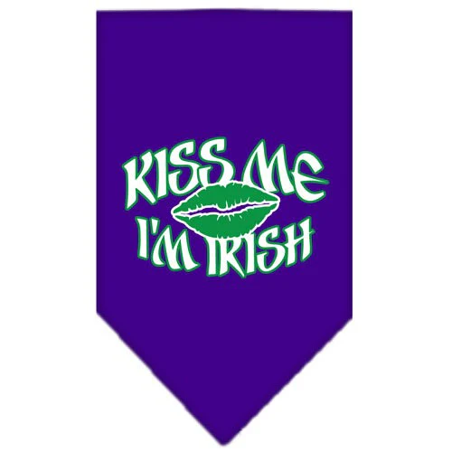 Pet and Dog Bandana Screen Printed, "Kiss Me I'm Irish" - Image 10