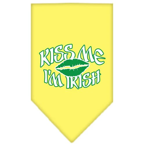 Pet and Dog Bandana Screen Printed, "Kiss Me I'm Irish" - Image 9