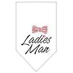 Pet and Dog Bandana Screen Printed, "Ladies Man" - Image 5