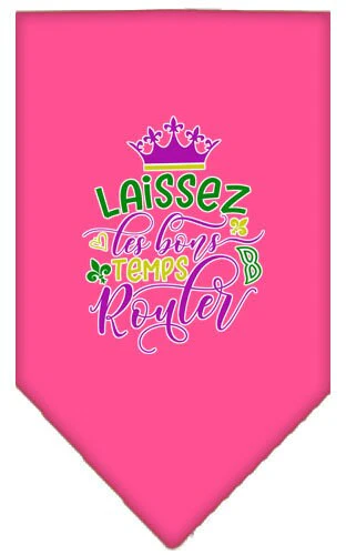 Pet and Dog Bandana Screen Printed, "Laissez Les Bons Temps Rouler" - Image 3