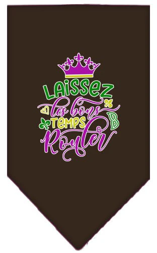 Pet and Dog Bandana Screen Printed, "Laissez Les Bons Temps Rouler" - Image 6