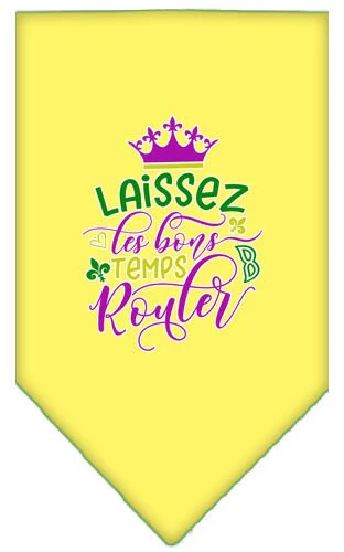 Pet and Dog Bandana Screen Printed, "Laissez Les Bons Temps Rouler" - Image 9