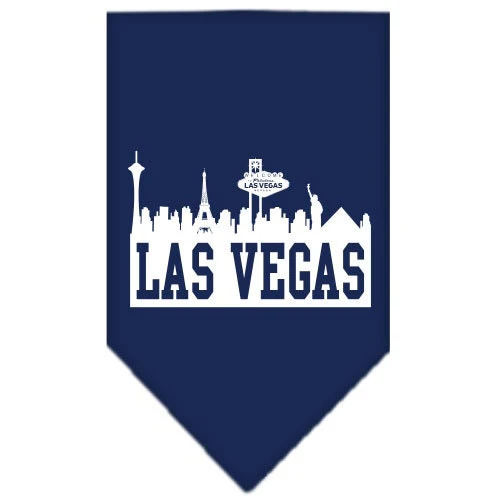 Pet and Dog Bandana Screen Printed, "Las Vegas Skyline" - Image 2