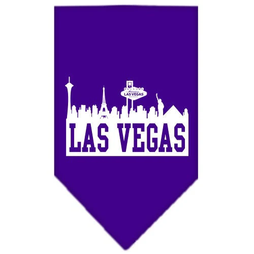 Pet and Dog Bandana Screen Printed, "Las Vegas Skyline" - Image 7