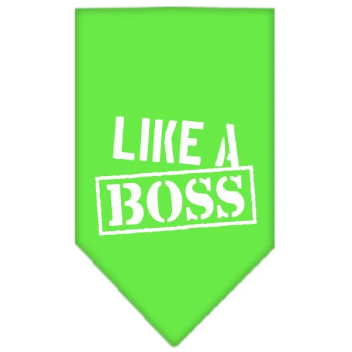 Pet and Dog Bandana Screen Printed, "Like A Boss" - Image 10