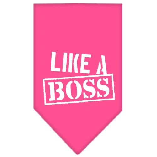 Pet and Dog Bandana Screen Printed, "Like A Boss" - Image 3