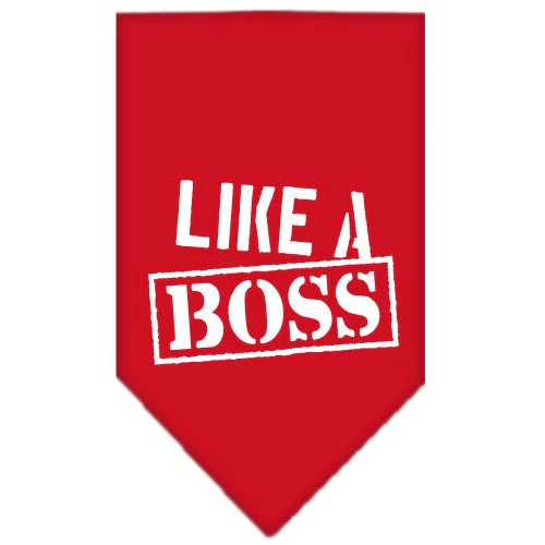 Pet and Dog Bandana Screen Printed, "Like A Boss" - Image 5