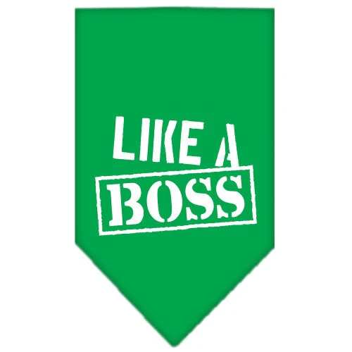 Pet and Dog Bandana Screen Printed, "Like A Boss" - Image 8
