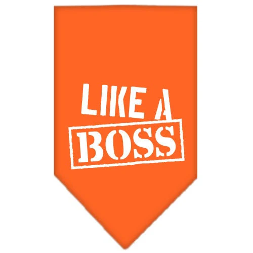Pet and Dog Bandana Screen Printed, "Like A Boss" - Image 9