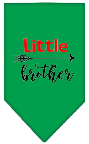 Pet and Dog Bandana Screen Printed, "Little Brother" - Image 4