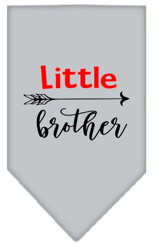 Pet and Dog Bandana Screen Printed, "Little Brother" - Image 5