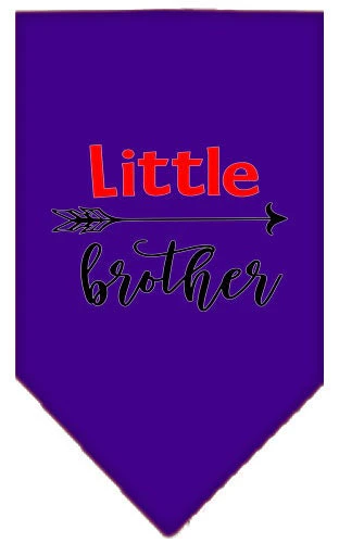 Pet and Dog Bandana Screen Printed, "Little Brother" - Image 6