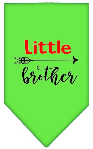 Pet and Dog Bandana Screen Printed, "Little Brother" - Image 9