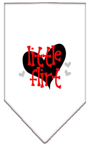 Pet and Dog Bandana Screen Printed, "Little Flirt" - Image 3