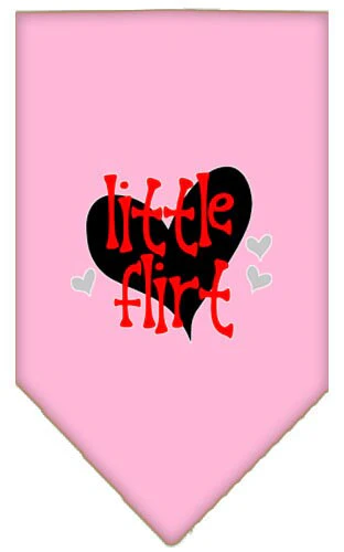 Pet and Dog Bandana Screen Printed, "Little Flirt" - Image 4