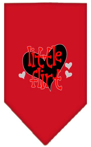 Pet and Dog Bandana Screen Printed, "Little Flirt" - Image 9