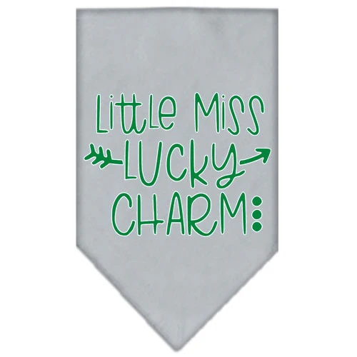 Pet and Dog Bandana Screen Printed, "Little Miss Lucky Charm" - Image 5