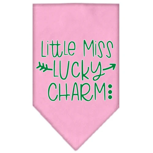 Pet and Dog Bandana Screen Printed, "Little Miss Lucky Charm" - Image 6