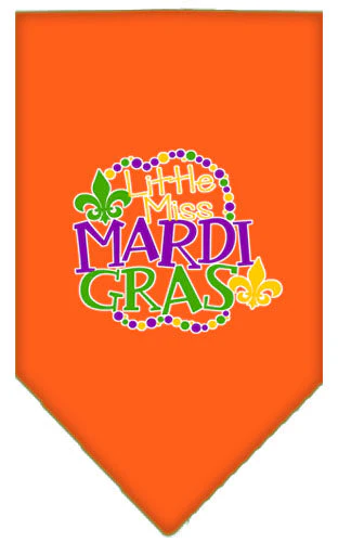 Pet and Dog Bandana Screen Printed, "Little Miss Mardi Gras" - Image 13