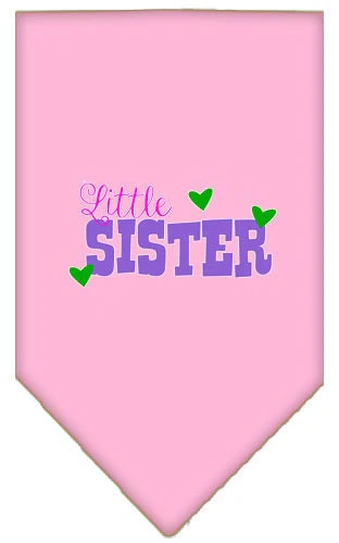 Pet and Dog Bandana Screen Printed, "Little Sister" - Image 8