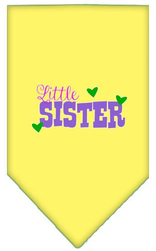 Pet and Dog Bandana Screen Printed, "Little Sister" - Image 9