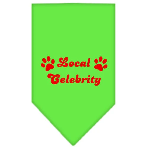 Pet and Dog Bandana Screen Printed, "Local Celebrity" - Image 3
