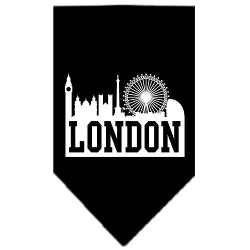Pet and Dog Bandana Screen Printed, "London Skyline" - Image 2