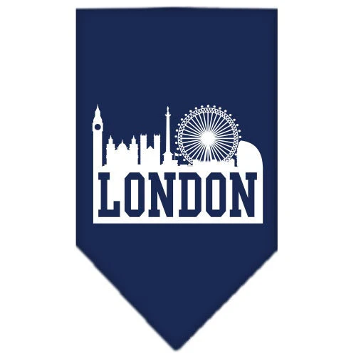 Pet and Dog Bandana Screen Printed, "London Skyline" - Image 4