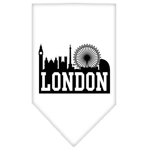 Pet and Dog Bandana Screen Printed, "London Skyline" - Image 7