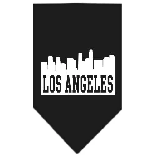 Pet and Dog Bandana Screen Printed, "Los Angeles Skyline" - Image 2
