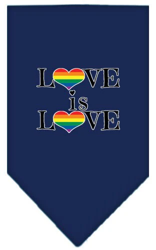Pet and Dog Bandana Screen Printed, "Love Is Love" - Image 10