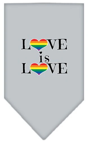 Pet and Dog Bandana Screen Printed, "Love Is Love" - Image 9