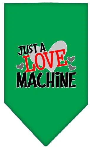 Pet and Dog Bandana Screen Printed, "Love Machine" - Image 10