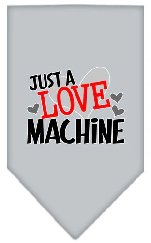 Pet and Dog Bandana Screen Printed, "Love Machine" - Image 4