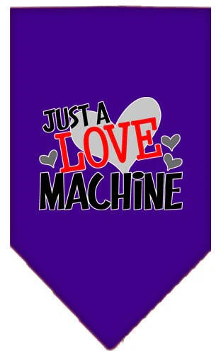 Pet and Dog Bandana Screen Printed, "Love Machine" - Image 6