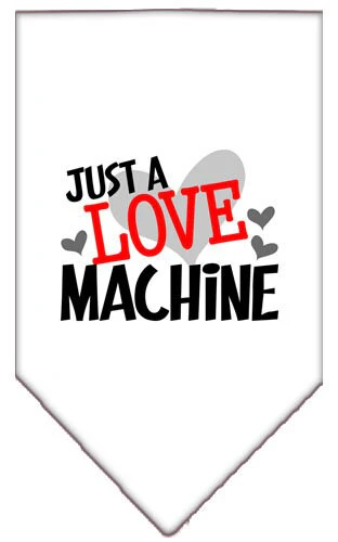 Pet and Dog Bandana Screen Printed, "Love Machine" - Image 8
