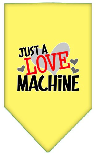 Pet and Dog Bandana Screen Printed, "Love Machine" - Image 9